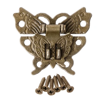 Butterfly Buckle Hasp Hasp Wooden Wine Box With Lock Buckle Antique Padlock Hardware,Zinc Alloy,45*37mm
Butterfly Buckle Hasp Hasp Wooden Wine Box With Lock Buckle Antique Padlock Hardware,Zinc Alloy,45*37mm