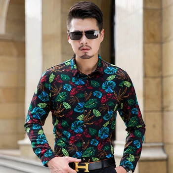 Flower Printed Shirt Men Long Sleeve 5XL 6XL Casual Shirts Luxury Designer Camisa Masculina Floral Fashion Mens Fancy Shirts S19
Flower Printed Shirt Men Long Sleeve 5XL 6XL Casual Shirts Luxury Designer Camisa Masculina Floral Fashion Mens Fancy Shirts S19