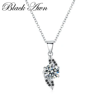 Vintage Leaf Row Black&White Stone Necklaces Pendants for Women Genuine 100% 925 Sterling Silver Jewelry Bijoux P141
Vintage Leaf Row Black&White Stone Necklaces Pendants for Women Genuine 100% 925 Sterling Silver Jewelry Bijoux P141