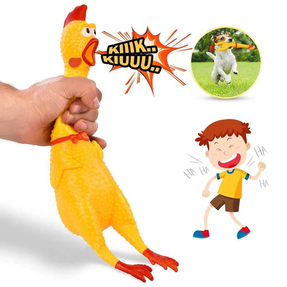 17CM Rubber Screaming Chicken Squeeze Sound Toy for Small Large Dog Pet Shrilling Decompression Tool Pet Dog Toy Chew Squeak Toy
17CM Rubber Screaming Chicken Squeeze Sound Toy for Small Large Dog Pet Shrilling Decompression Tool Pet Dog Toy Chew Squeak Toy