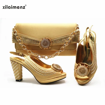 Mature Style Nigerian Women Wedding Shoe and Bag to Match with Shinning Crystal Italian Peep Toe Design Shoe Matching Bag
Mature Style Nigerian Women Wedding Shoe and Bag to Match with Shinning Crystal Italian Peep Toe Design Shoe Matching Bag