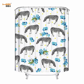 HUGSIDEA New Fashion Bath Curtains Animal Zebra Print Cute Bathroom Curtain Polyester Fabric Shower Curtain Moldproof Waterproof
HUGSIDEA New Fashion Bath Curtains Animal Zebra Print Cute Bathroom Curtain Polyester Fabric Shower Curtain Moldproof Waterproof