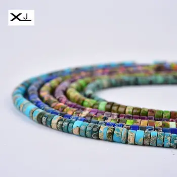 XJ Natural Wheel Beads Imperial Stone Spacer Beads 38cm a Strand 4x6mm 4x8mm Beads For Jewelry Making Diy Bracelet
XJ Natural Wheel Beads Imperial Stone Spacer Beads 38cm a Strand 4x6mm 4x8mm Beads For Jewelry Making Diy Bracelet