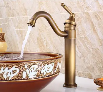 Antique Brass Deck mounted washbasin mixer counter top washbasin tap High style Cold/hot water faucet 169-QL1058
Antique Brass Deck mounted washbasin mixer counter top washbasin tap High style Cold/hot water faucet 169-QL1058