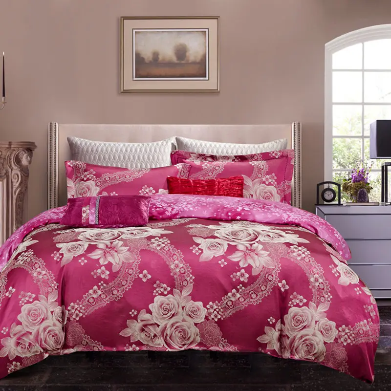 Luxury Bedding Set Soft Bedclothes Duvet cover Bed set Queen King size Cotton Bed sheet Fitted sheet Bed cover parrure de lit
Luxury Bedding Set Soft Bedclothes Duvet cover Bed set Queen King size Cotton Bed sheet Fitted sheet Bed cover parrure de lit