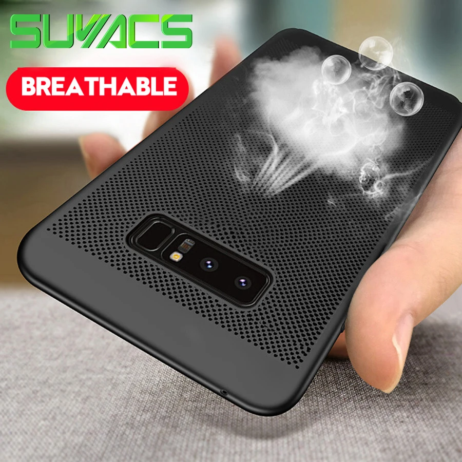 SUYACS Mesh Breathable Phone Cases For Samsung Galaxy S10e S10 S8 S9 Plus Slim Heat Cooling Case Cover for Note 8 9 Coque Capa
SUYACS Mesh Breathable Phone Cases For Samsung Galaxy S10e S10 S8 S9 Plus Slim Heat Cooling Case Cover for Note 8 9 Coque Capa