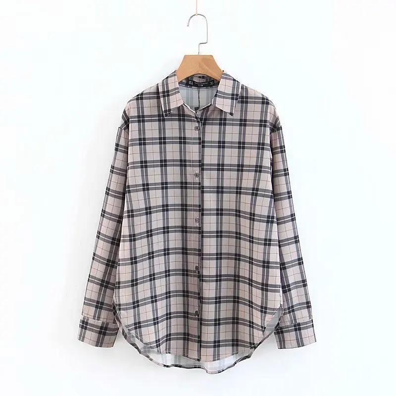 2018 Spring Women Plaid Shirts Long Sleeve Blouses Shirt Office Lady Cotton Lace up Shirt Tunic Casual Tops Plus Size Blusas
2018 Spring Women Plaid Shirts Long Sleeve Blouses Shirt Office Lady Cotton Lace up Shirt Tunic Casual Tops Plus Size Blusas