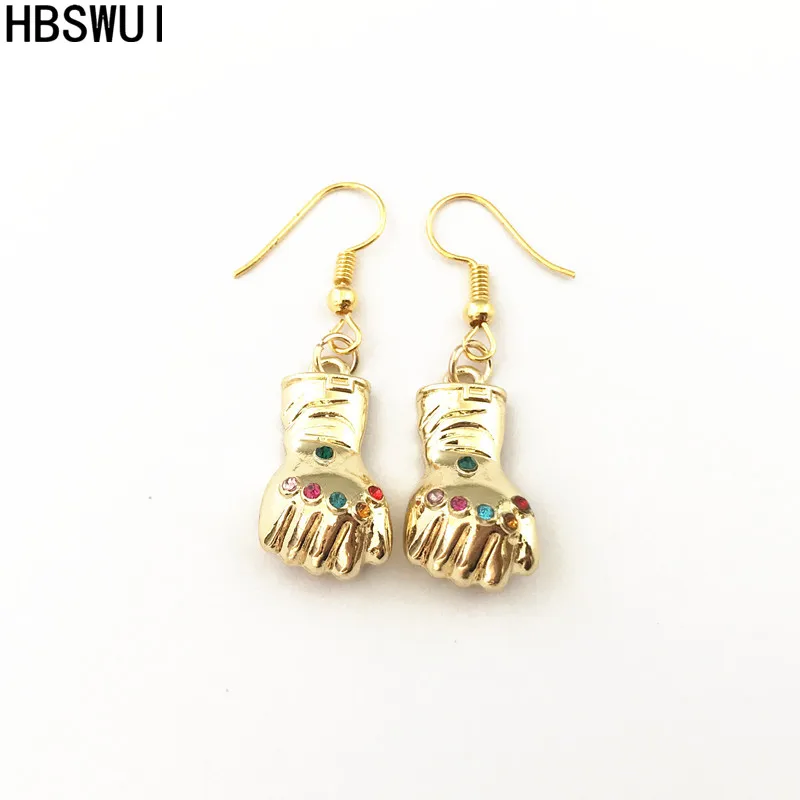 HBSWUI Wholesale Freeshipping 20pair a lot Thanos Infinity Gauntlet Earrings JIKFDF02
HBSWUI Wholesale Freeshipping 20pair a lot Thanos Infinity Gauntlet Earrings JIKFDF02