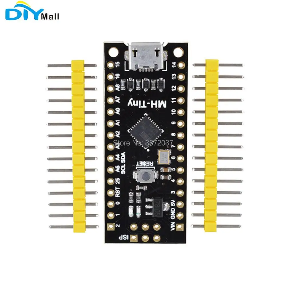 MH-Tiny ATTINY88 16Mhz Micro Development Board,Digispark ATTINY85 Upgraded,NANO V3.0 ATmega328 Extended Compatible for Arduino
MH-Tiny ATTINY88 16Mhz Micro Development Board,Digispark ATTINY85 Upgraded,NANO V3.0 ATmega328 Extended Compatible for Arduino