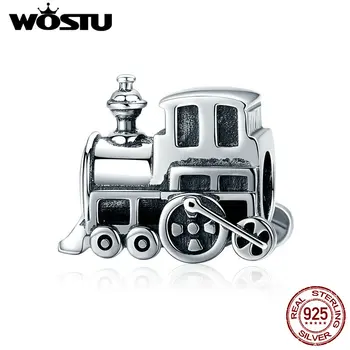 WOSTU High Quality 925 Sterling Silver Vintage Locomotive Train Car Beads fit Charm Bracelet DIY Silver Jewelry Making FIC507
WOSTU High Quality 925 Sterling Silver Vintage Locomotive Train Car Beads fit Charm Bracelet DIY Silver Jewelry Making FIC507