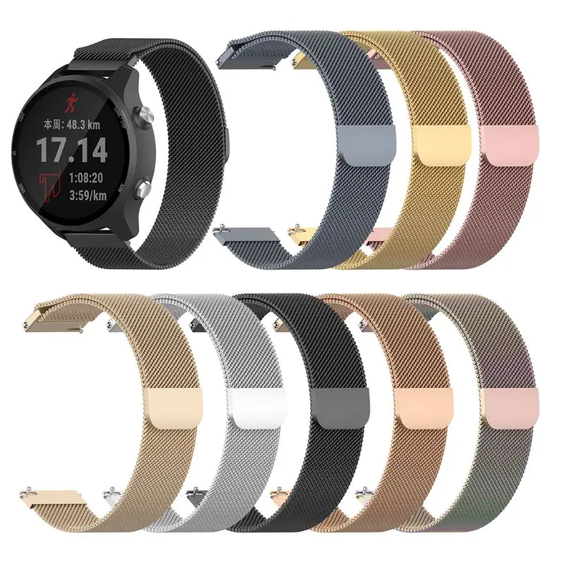 Stainless Steel Watchband Metal Magnetic Wrist Strap Replacement for Garmin forerunner245m/245 Vivoactive3/Vivomove HR/Forerunne
Stainless Steel Watchband Metal Magnetic Wrist Strap Replacement for Garmin forerunner245m/245 Vivoactive3/Vivomove HR/Forerunne