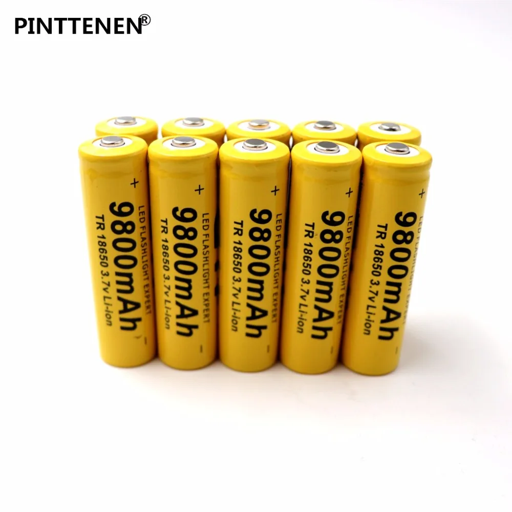 New 10PCs high capacitance 18650 battery 3.7V 9800mAh rechargeable liion battery for Led flashlight batery lithium battery
New 10PCs high capacitance 18650 battery 3.7V 9800mAh rechargeable liion battery for Led flashlight batery lithium battery