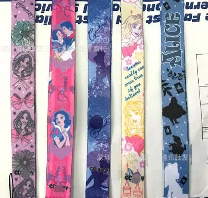10 PCS Cartoon princess Alice snow white Neck Strap Lanyard Mobile Phone Charms Key Chain ID Badge Key Chains PA11
10 PCS Cartoon princess Alice snow white Neck Strap Lanyard Mobile Phone Charms Key Chain ID Badge Key Chains PA11