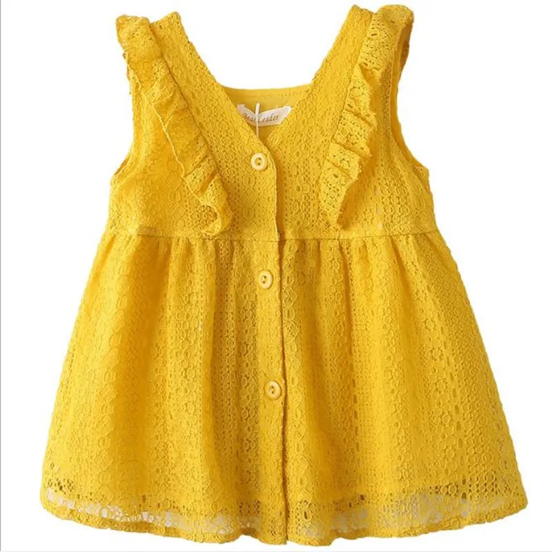 2019 summer children's clothing girls princess dress lace sweet lotus leaf button buckle skirt infant cute solid color dress 
2019 summer children's clothing girls princess dress lace sweet lotus leaf button buckle skirt infant cute solid color dress