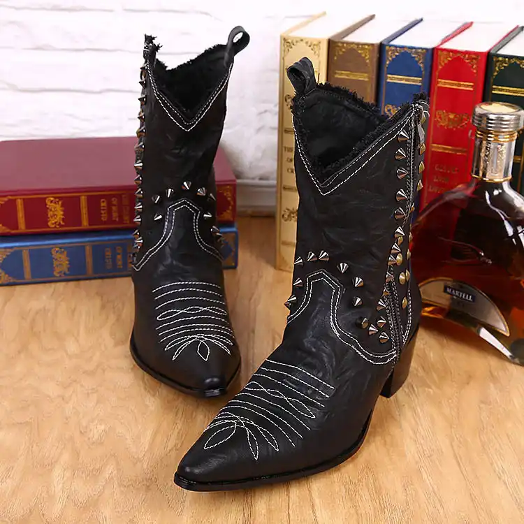handmade leather cowboy boots