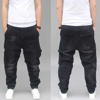 Fashion Loose Baggy Harem Denim Jeans Men Casual Taper Cargo Pants Streetwear Elastic Black Trousers Male Clothes
Fashion Loose Baggy Harem Denim Jeans Men Casual Taper Cargo Pants Streetwear Elastic Black Trousers Male Clothes