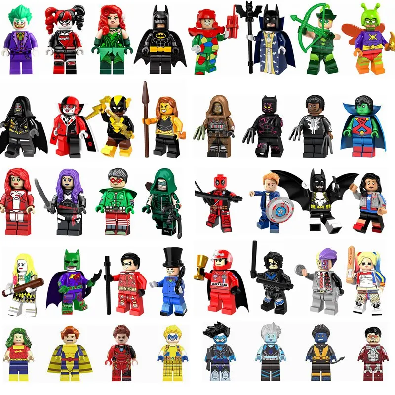 Figurine DC Super Heroes Batman Joker Harley Quinn Ironman Catwoman Superman Arrow Cute Figurines Toys for Children Legoings
Figurine DC Super Heroes Batman Joker Harley Quinn Ironman Catwoman Superman Arrow Cute Figurines Toys for Children Legoings
