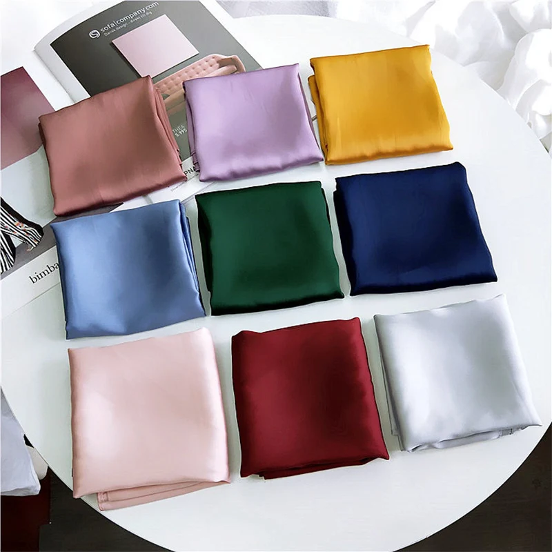 2019 fashion square scarf solid color satin small square 70 * 70CM ladies small scarf head scarf
2019 fashion square scarf solid color satin small square 70 * 70CM ladies small scarf head scarf