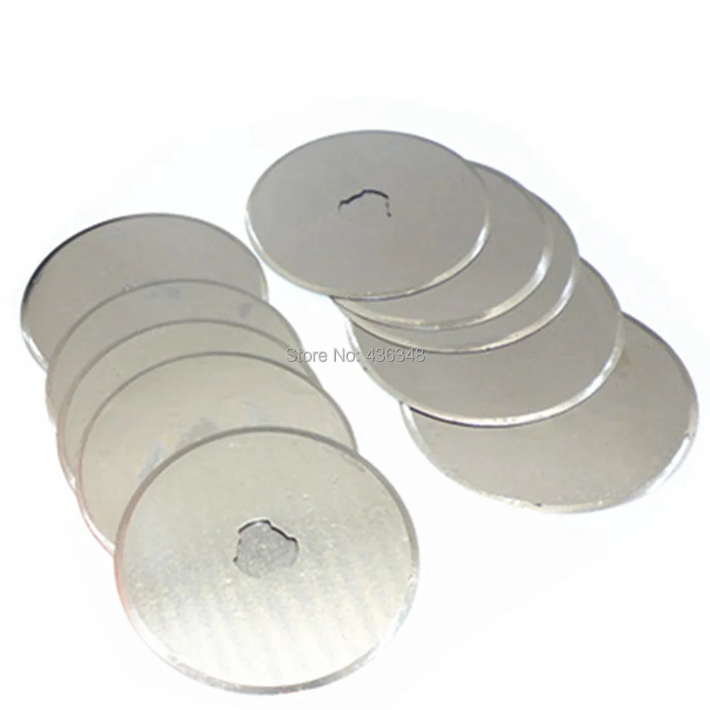 10pcs 45mm Rotary Cutter Spare Blades Cut Fabric Leather Cutting Mat Patchwork Leather Fabric Paper Cut Blades Circular Blade
10pcs 45mm Rotary Cutter Spare Blades Cut Fabric Leather Cutting Mat Patchwork Leather Fabric Paper Cut Blades Circular Blade