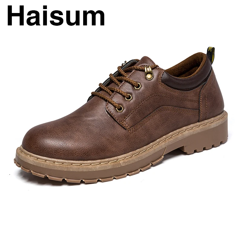 Tough guy British style low help Haisum boots tooling shoes men's big shoes H-8826
Tough guy British style low help Haisum boots tooling shoes men's big shoes H-8826
