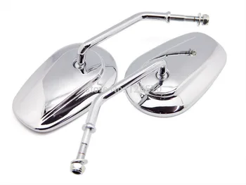 Chrome Motorcycle Mirror Oval Left&Right Side Rearview Mirror for Harley Dyna Sportster Cruiser Chopper Bobber Custom Universal
Chrome Motorcycle Mirror Oval Left&Right Side Rearview Mirror for Harley Dyna Sportster Cruiser Chopper Bobber Custom Universal