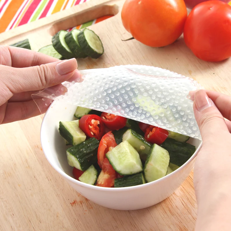 Multifunctional Food Fresh Keeping Cling Film Reusable Silicone Food Saran Wrap Seal Vacuum Cover Lid Stretch Kitchen Tools
Multifunctional Food Fresh Keeping Cling Film Reusable Silicone Food Saran Wrap Seal Vacuum Cover Lid Stretch Kitchen Tools
