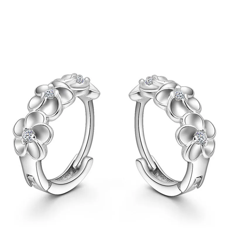 100% 925 Sterling Silver Beautiful Flowers Design Good Selling Cubic Zirconia Earrings For Women Girls Crystal Jewelry
100% 925 Sterling Silver Beautiful Flowers Design Good Selling Cubic Zirconia Earrings For Women Girls Crystal Jewelry