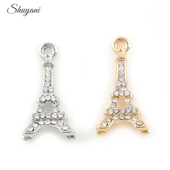23*12mm Tibetan Silver Plated Crystal Eiffel Tower Charms Pendants For Jewelry Making DIY Handmade Craft Fashion Accessories
23*12mm Tibetan Silver Plated Crystal Eiffel Tower Charms Pendants For Jewelry Making DIY Handmade Craft Fashion Accessories