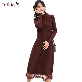 Fdfklak Spring Autumn 2018 New Dress For Pregnant Women Maternity Dresses Knitting Sweater Long Pregnancy Dresses Black/Wine Red
Fdfklak Spring Autumn 2018 New Dress For Pregnant Women Maternity Dresses Knitting Sweater Long Pregnancy Dresses Black/Wine Red