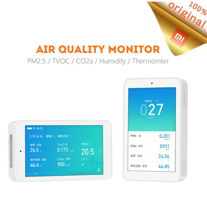 Original Xiaomi Mijia Air Detector High-precision Sensor 3.97' Touchscreen USB Interface Weather PM2.5 CO2a Humidity Sensor
Original Xiaomi Mijia Air Detector High-precision Sensor 3.97' Touchscreen USB Interface Weather PM2.5 CO2a Humidity Sensor