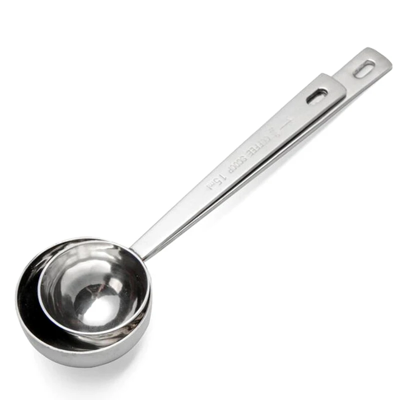 Stainless Steel Tablespoon 15ml 30ml Measuring Spoon Coffee Scoop long handled Spoons Measuring Kitchen Coffee Tea Accessorie (4)