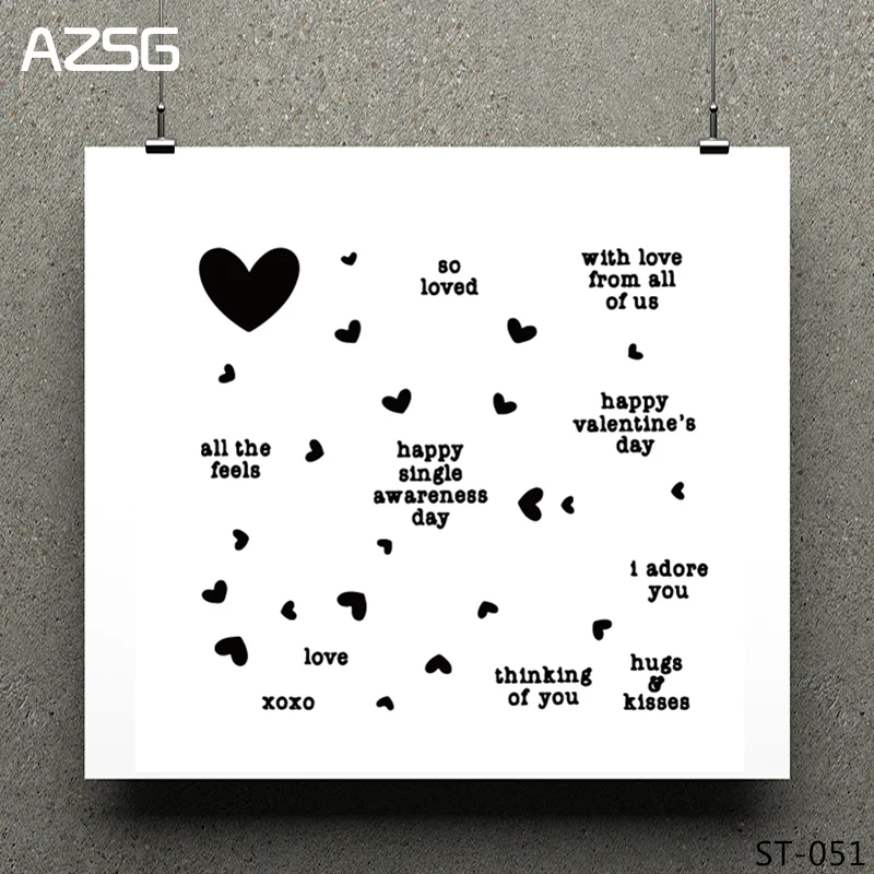 AZSG Love design Transparent Silicone Stamp / Seal DIY Clip Art / Album Decoration Clear Stamp
AZSG Love design Transparent Silicone Stamp / Seal DIY Clip Art / Album Decoration Clear Stamp