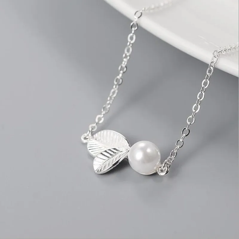 Hot Fashion Creative 925 Sterling Silver Jewelry Personality Small Leaves Elegant Shell Pearl Female Gift Bracelets SB73
Hot Fashion Creative 925 Sterling Silver Jewelry Personality Small Leaves Elegant Shell Pearl Female Gift Bracelets SB73