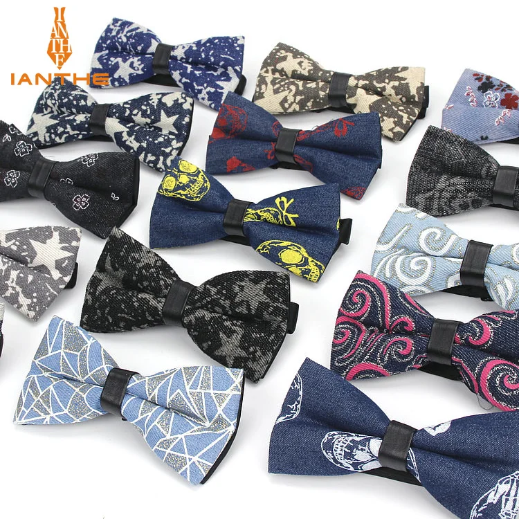 Classic Fashion Skull Star Printted Neck Tie for Wedding Men Fashion Business Bowtie Neckwear Denim Bowtie Butterfly Tuxeo Ties
Classic Fashion Skull Star Printted Neck Tie for Wedding Men Fashion Business Bowtie Neckwear Denim Bowtie Butterfly Tuxeo Ties
