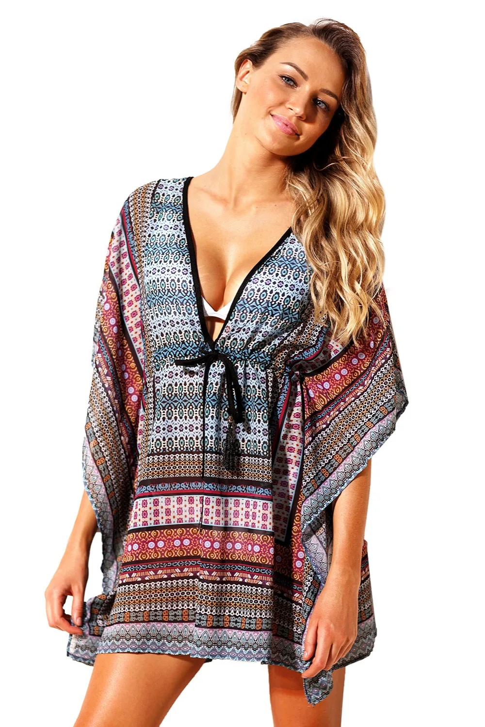 Blue-Multicolor-Bohemian-Print-Caftan-Cover-up-LC420031-22-1