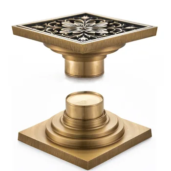 Bronze Carved Drainage Floor Drain Bathroom Vintage Engraving Quartet Copper Deodorant with Filter Drainage Floor Drain
Bronze Carved Drainage Floor Drain Bathroom Vintage Engraving Quartet Copper Deodorant with Filter Drainage Floor Drain