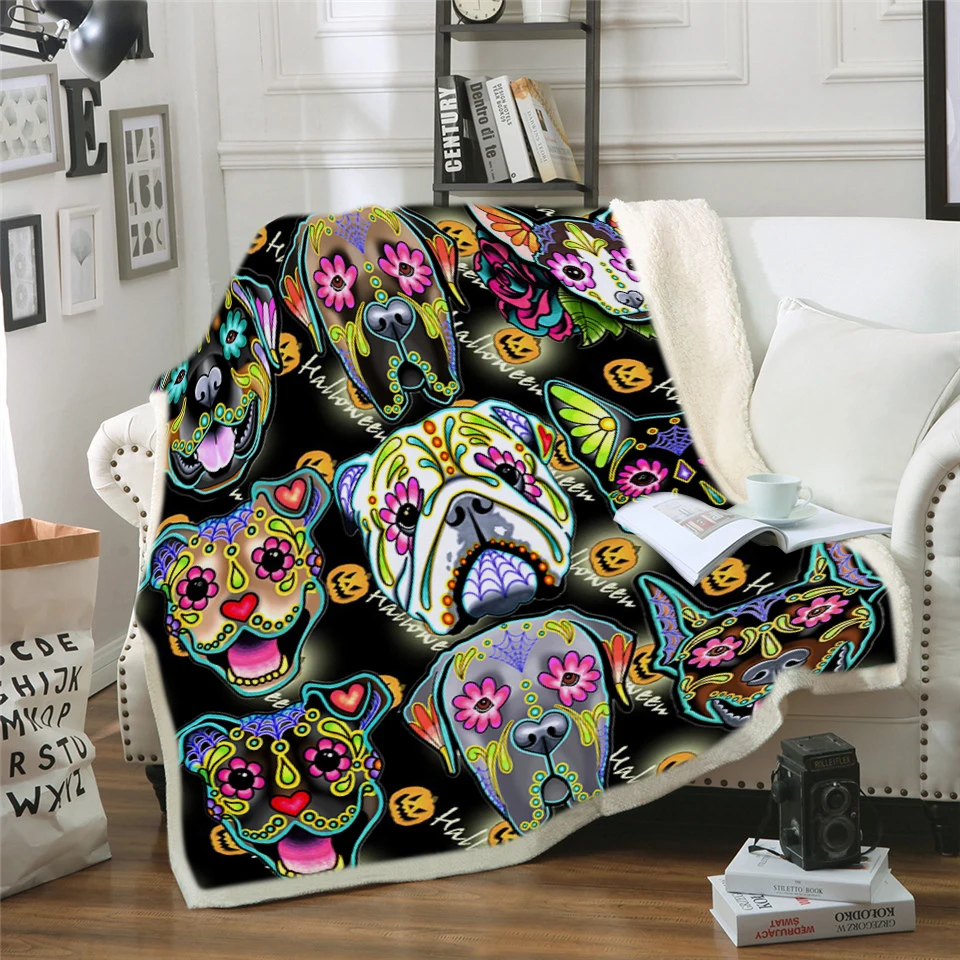 Custom DIY Print Skull Dog 3D Print Flannel Hotel Home Sofa Decoration Spring Autumn Soft Warm Cover
Custom DIY Print Skull Dog 3D Print Flannel Hotel Home Sofa Decoration Spring Autumn Soft Warm Cover