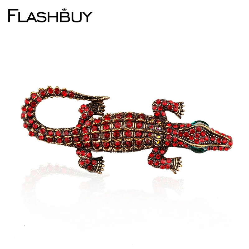 Flashbuy Rhinestone Crystal Alloy Crocodile Brooches For Women Fashion Design Insect Brooch Jewelry Enamel Brooches
Flashbuy Rhinestone Crystal Alloy Crocodile Brooches For Women Fashion Design Insect Brooch Jewelry Enamel Brooches