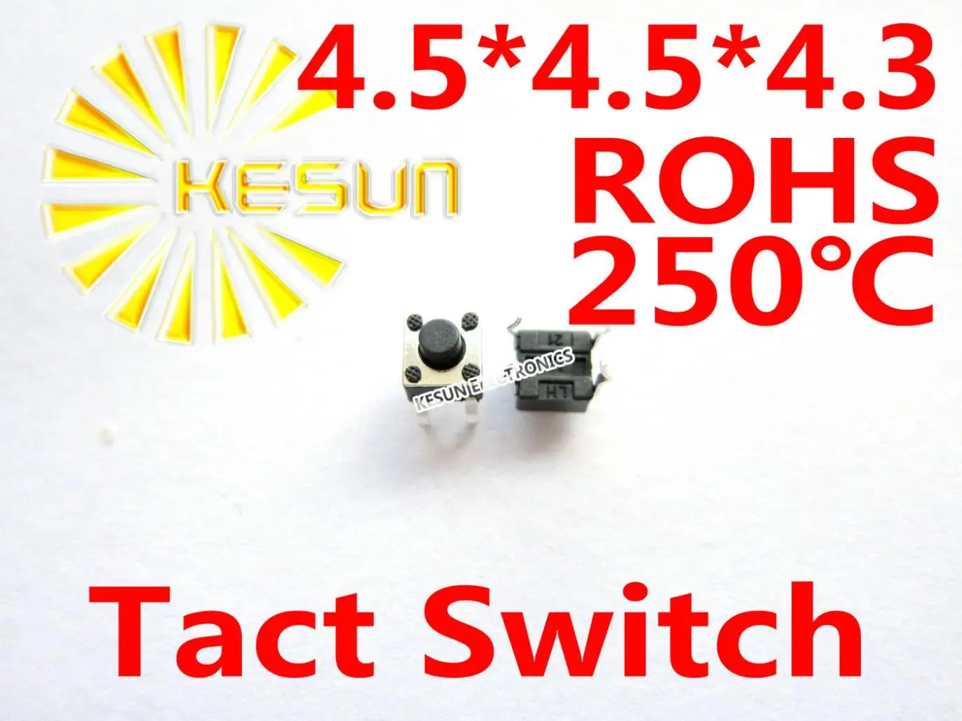 

FREE SHIPPING 1000PCS 4.5X4.5X4.3 DIP Tactile Tact Mini Push Button Switch Micro Switch Momentary ROHS