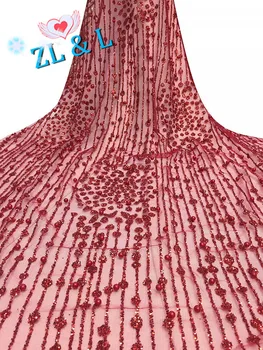 Glitter embroidered beads glitter (color can be customized) African lace Nigeria lace French mesh wedding dress skirt 5 yards
Glitter embroidered beads glitter (color can be customized) African lace Nigeria lace French mesh wedding dress skirt 5 yards