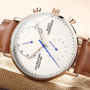 relogio masculino GUANQIN Brand Luxury Watches Men Fashion Creative Chronograph Luminous Analog Retro Leather Strap Quartz Watch
relogio masculino GUANQIN Brand Luxury Watches Men Fashion Creative Chronograph Luminous Analog Retro Leather Strap Quartz Watch