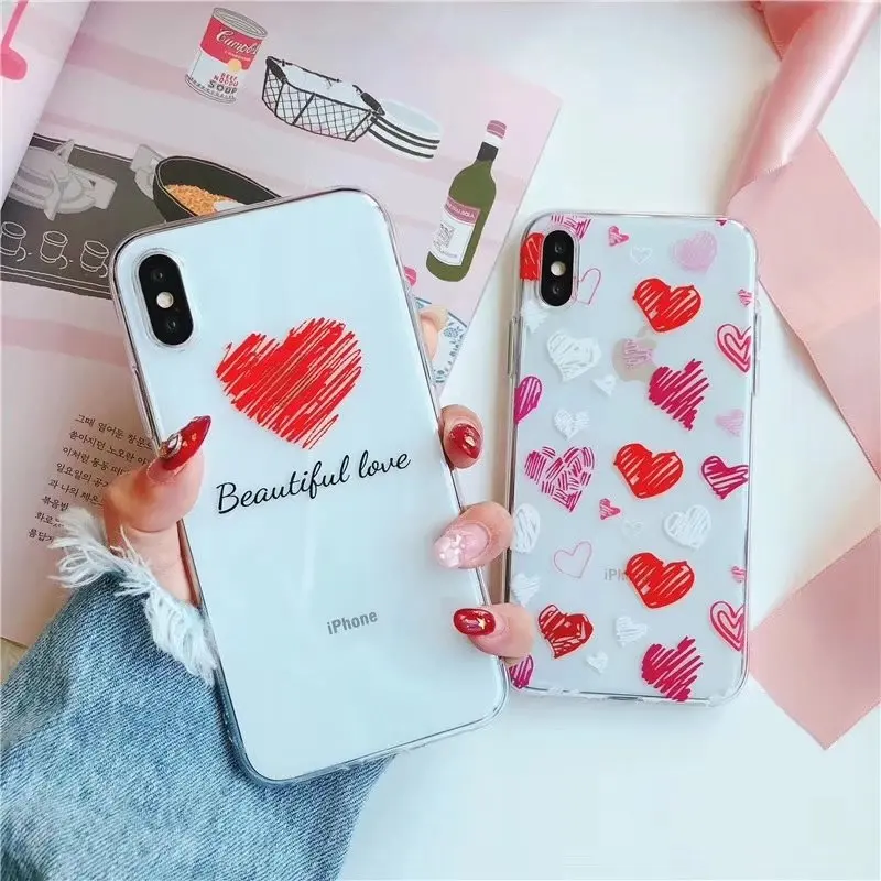 Ultra Thin Love Heart Pattern Transparent Case for iPhone 6 6S 8 Plus X Soft TPU Back Cover for iPhone 7 7Plus Phone Cases
Ultra Thin Love Heart Pattern Transparent Case for iPhone 6 6S 8 Plus X Soft TPU Back Cover for iPhone 7 7Plus Phone Cases