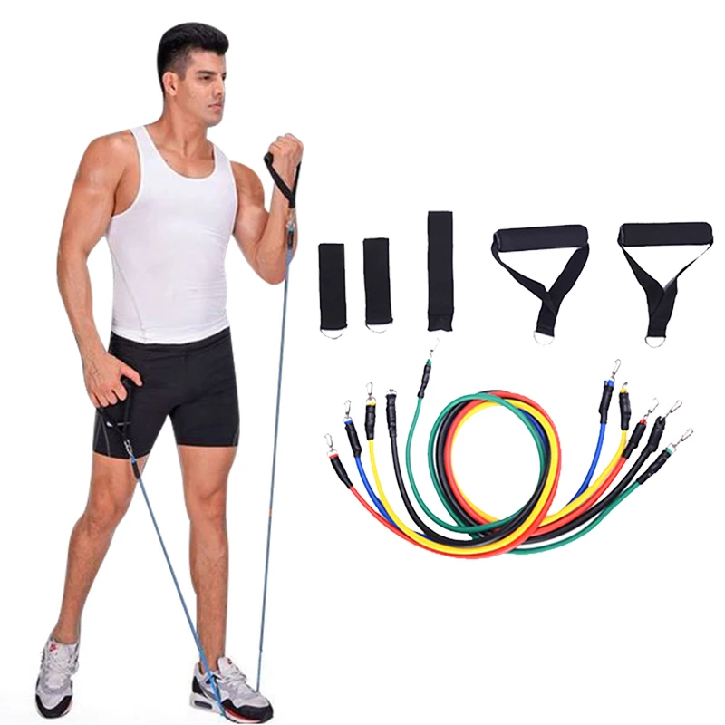 11pcs/set Pull Rope Fitness Resistance Bands Crossfit Latex Exercise Tubes Body Training Belt Workout Yoga Elastic Band Rope
11pcs/set Pull Rope Fitness Resistance Bands Crossfit Latex Exercise Tubes Body Training Belt Workout Yoga Elastic Band Rope