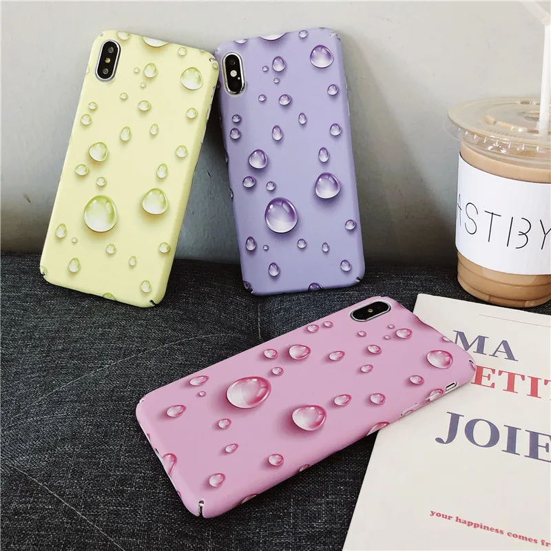 3D Water droplets Raindrops Hard phone Case For iphone x xs max xr 10 Crystal Diamond Cover For iphone 6s 7 8 6 Plus Candy Girly
3D Water droplets Raindrops Hard phone Case For iphone x xs max xr 10 Crystal Diamond Cover For iphone 6s 7 8 6 Plus Candy Girly