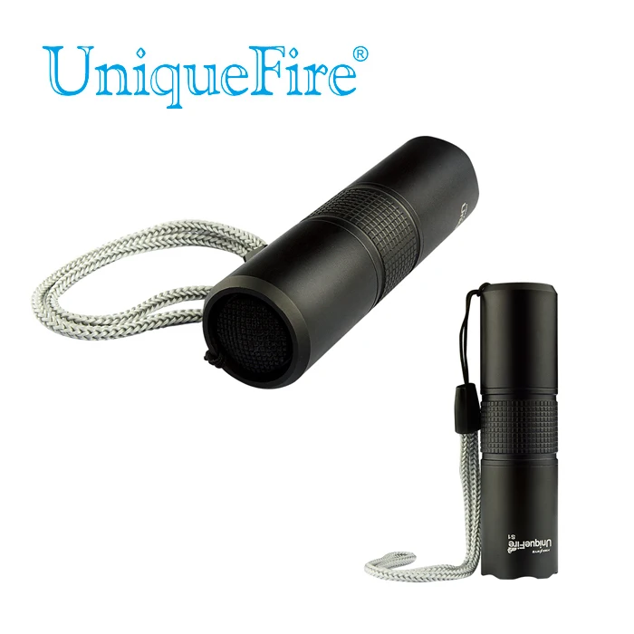 

UniqueFire Hot Selling 3 Mode UF-S1 Q5 Black Led Flashlight Coated Glass Lens Torch For 1*16340 Battery Free Shipping