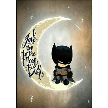 'I love you to moon" 5D DIY Diamond Painting Batman Full Round square Diamond embroidery Cross stitch Wall Painting gift LG2918
'I love you to moon" 5D DIY Diamond Painting Batman Full Round square Diamond embroidery Cross stitch Wall Painting gift LG2918