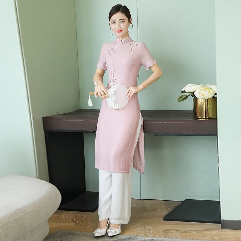2019 aodai women asian dress elegant party dresso stand collar half sleeve asian casual chiffon ao dai vietnam clothing
2019 aodai women asian dress elegant party dresso stand collar half sleeve asian casual chiffon ao dai vietnam clothing
