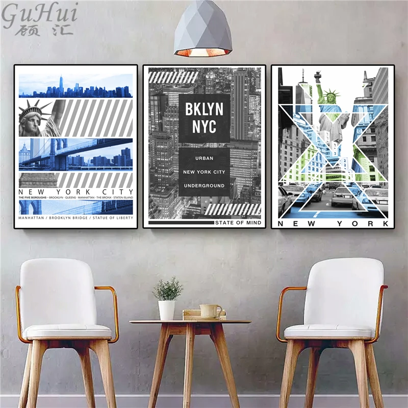 American Industrial Style New York City Landscape Canvas Painting Home Statue of Liberty Wall Pictures Decorative Text Posters
American Industrial Style New York City Landscape Canvas Painting Home Statue of Liberty Wall Pictures Decorative Text Posters
