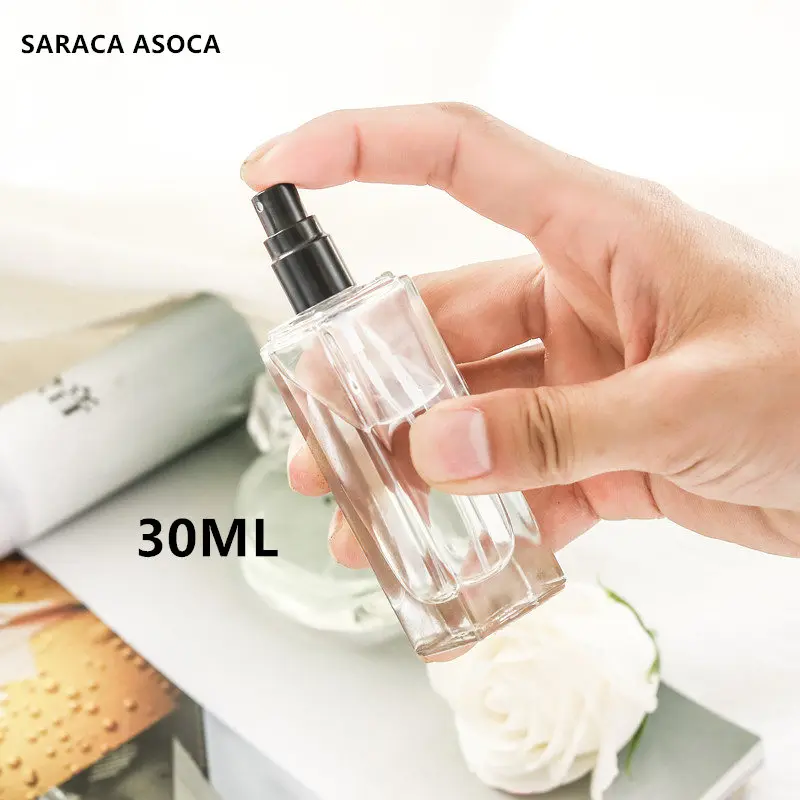 30ml Transparent Glass Spray Bottle Sample Glass Vials Portable Mini Perfume Atomizer Gold Silver black Cap 20PCS/LOT
30ml Transparent Glass Spray Bottle Sample Glass Vials Portable Mini Perfume Atomizer Gold Silver black Cap 20PCS/LOT