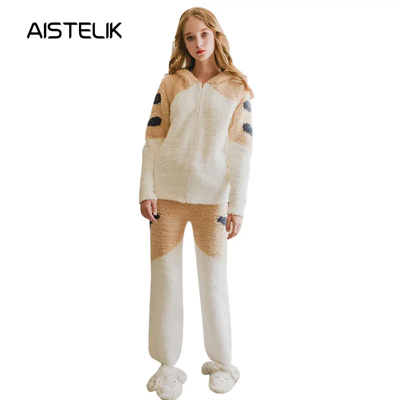 The new autumn and winter models cartoon women's pajamas new cute Tom cat soft cotton pajamas warm zipper home service suit
The new autumn and winter models cartoon women's pajamas new cute Tom cat soft cotton pajamas warm zipper home service suit